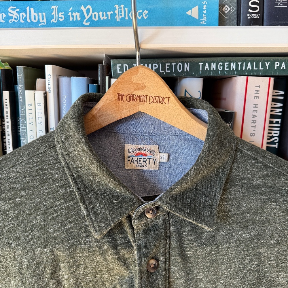 Faherty | S | Long Sleeve Polo - Picture 3 of 10